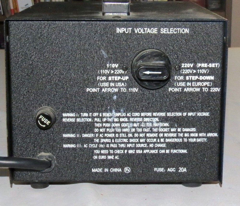 Model TC-2000E Up/Down Converter Max 2000W