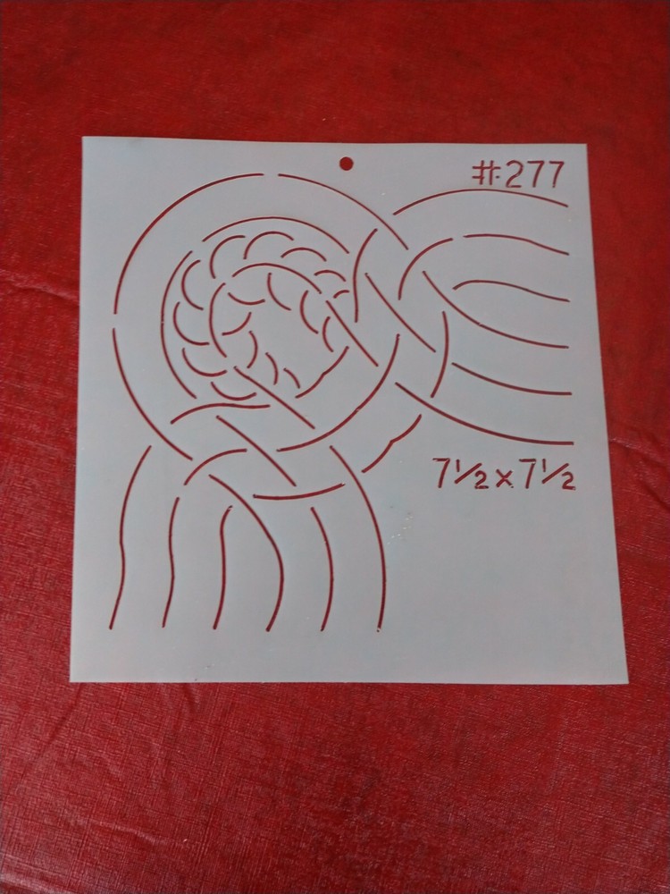 8 - Hand quilting templates. Preowned, plastic,