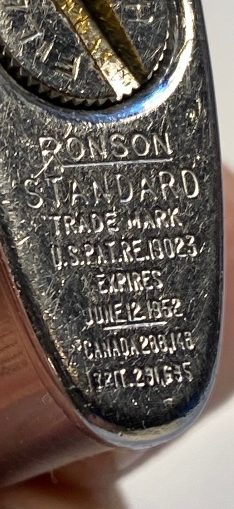 1952 Vintage Ronson Cigarette Lighter: Monogrammed JJR UNTESTED