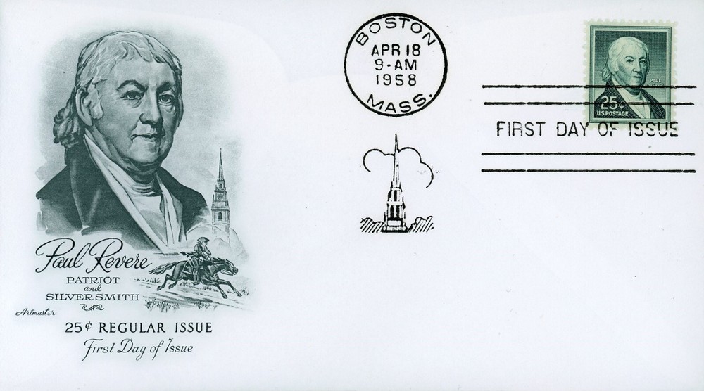 US 1048 FDC Paul Revere Artmaster