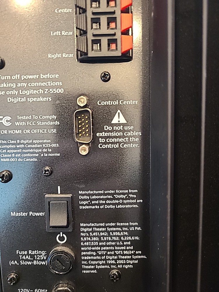 Logitech Z5500 Subwoofer (Sub) Tested and Working