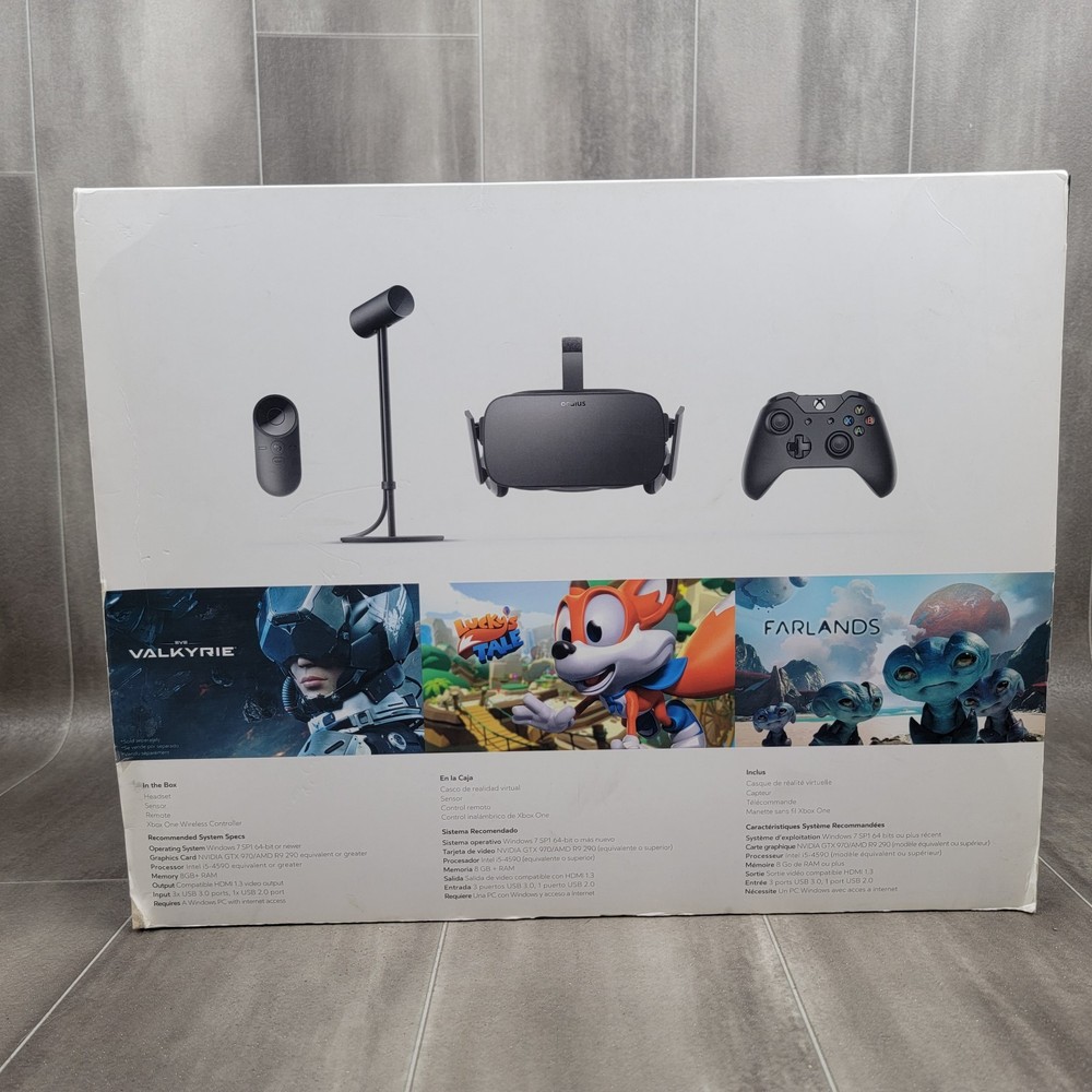 EMPTY BOX ONLY Meta Oculus Rift CV1 VR Virtual Reality Headset System BOX ONLY