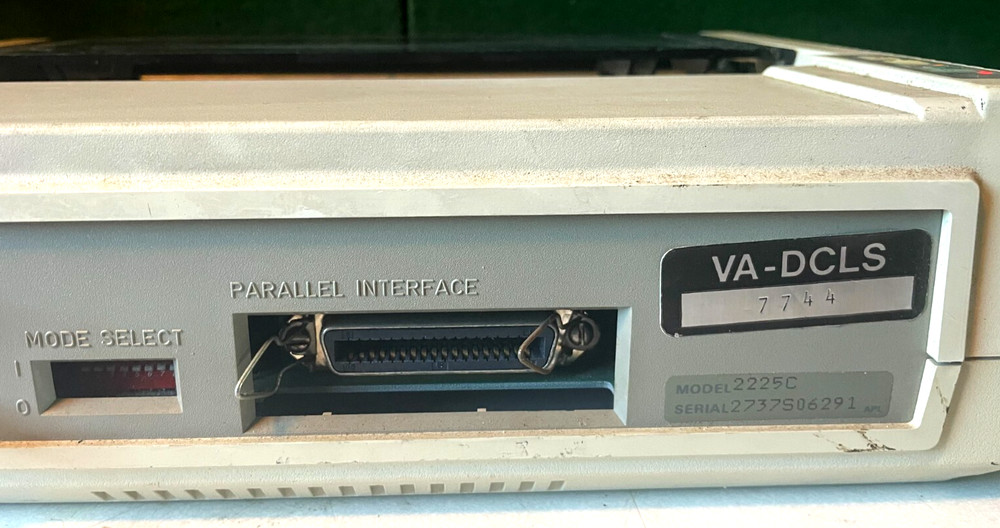 Vintage HP Hewlett Packard ThinkJet 2225C Printer