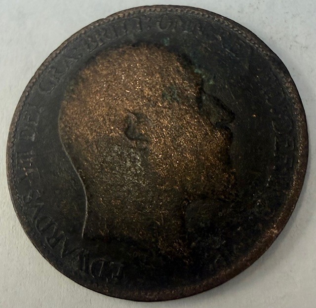 1908 Great Britain Half Penny Coin
