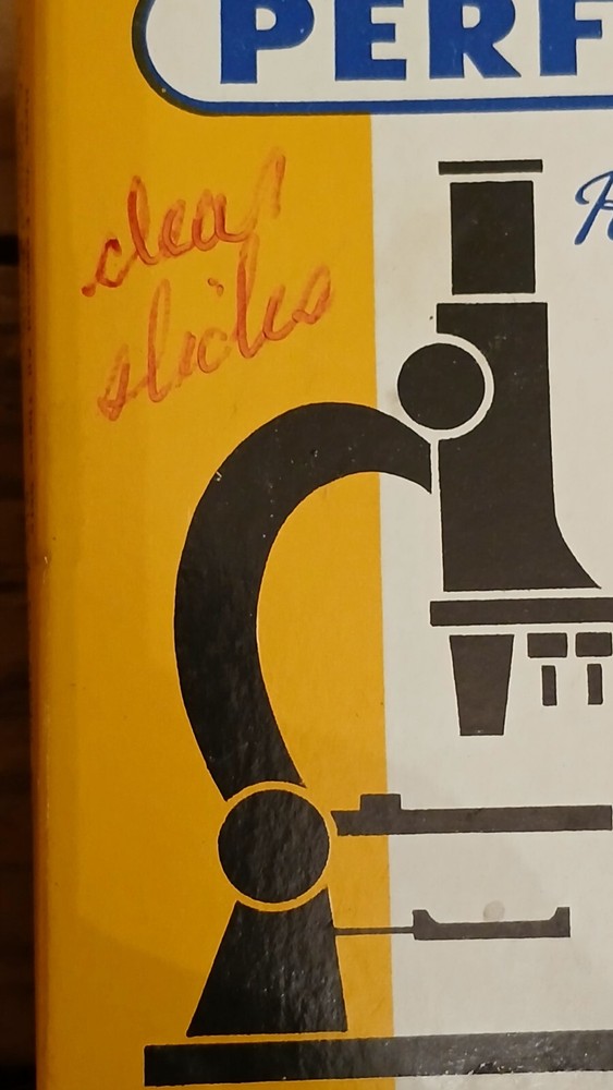 VINTAGE PERFECT MICROSCOPE MODEL 805 WITH ACCESSORIES