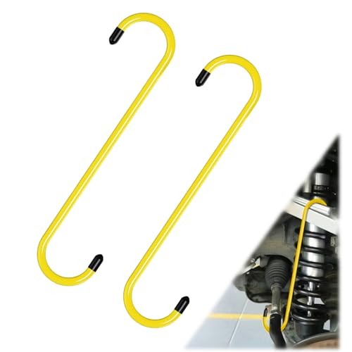 2PCS Brake Caliper Hanger Compression Mechanic Tool with Rubber Yellow-2PCS