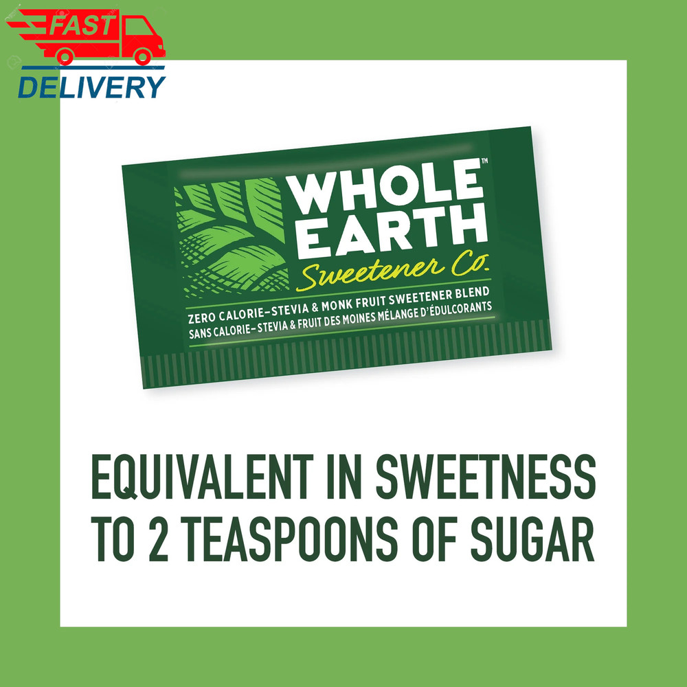 Stevia & Monk Fruit Zero Calorie Sweetener, 400 Packets