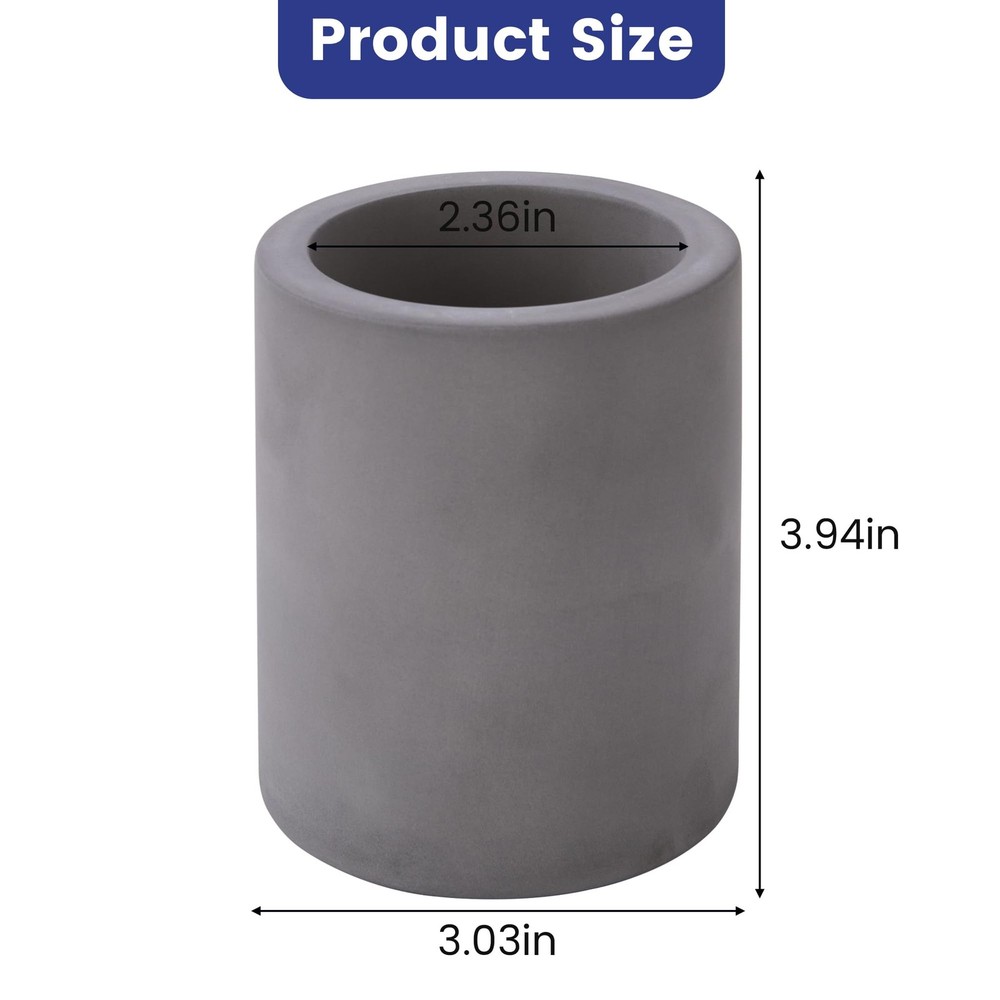 Drying Stone Toothbrush Holder, Diatomite Holders for Dark Grey