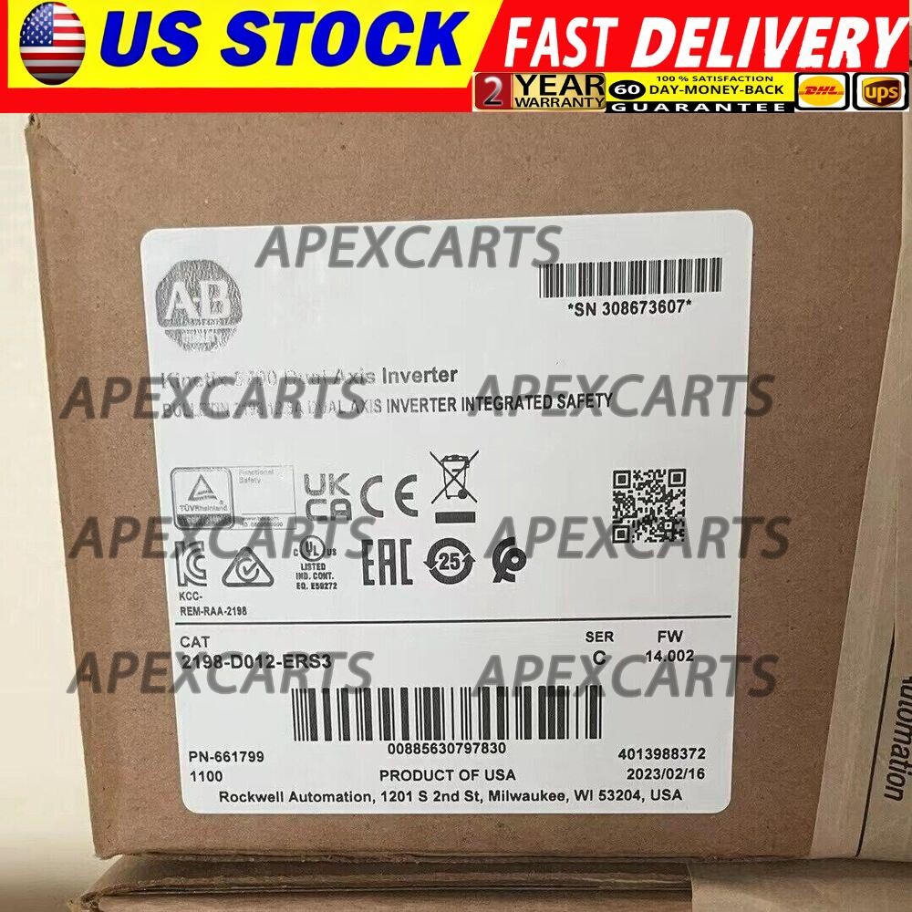 New Sealed AB 2198-D012-ERS3 Kinetix 5700 Dual Axis Inverter Module US Free Tax