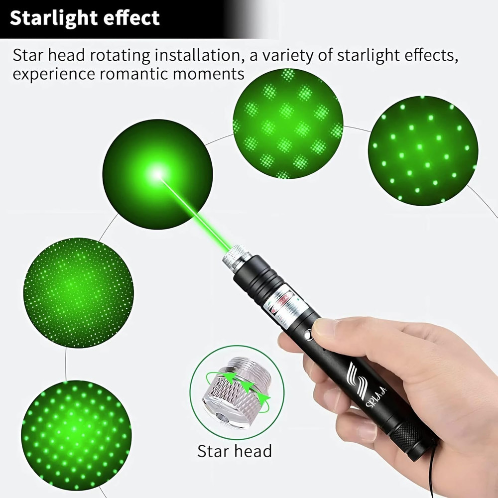 Green USB Rechargeable Presentation Pointer – Perfect for Presentations, Classro