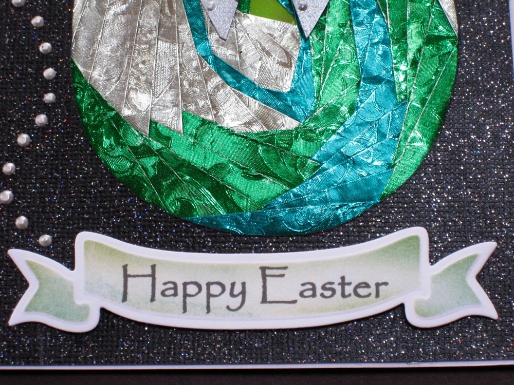 Easter - Iris folded EGG - handmade card by DEE