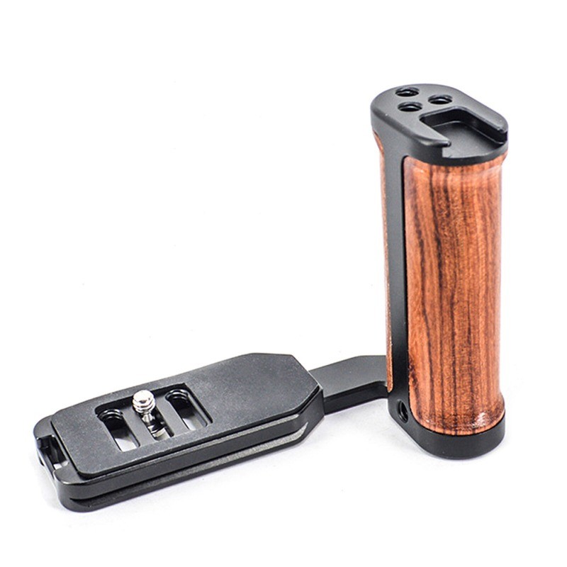 Side Wood Handle Left L-Plate Quick Release Plate Universal Camera Accessory USA