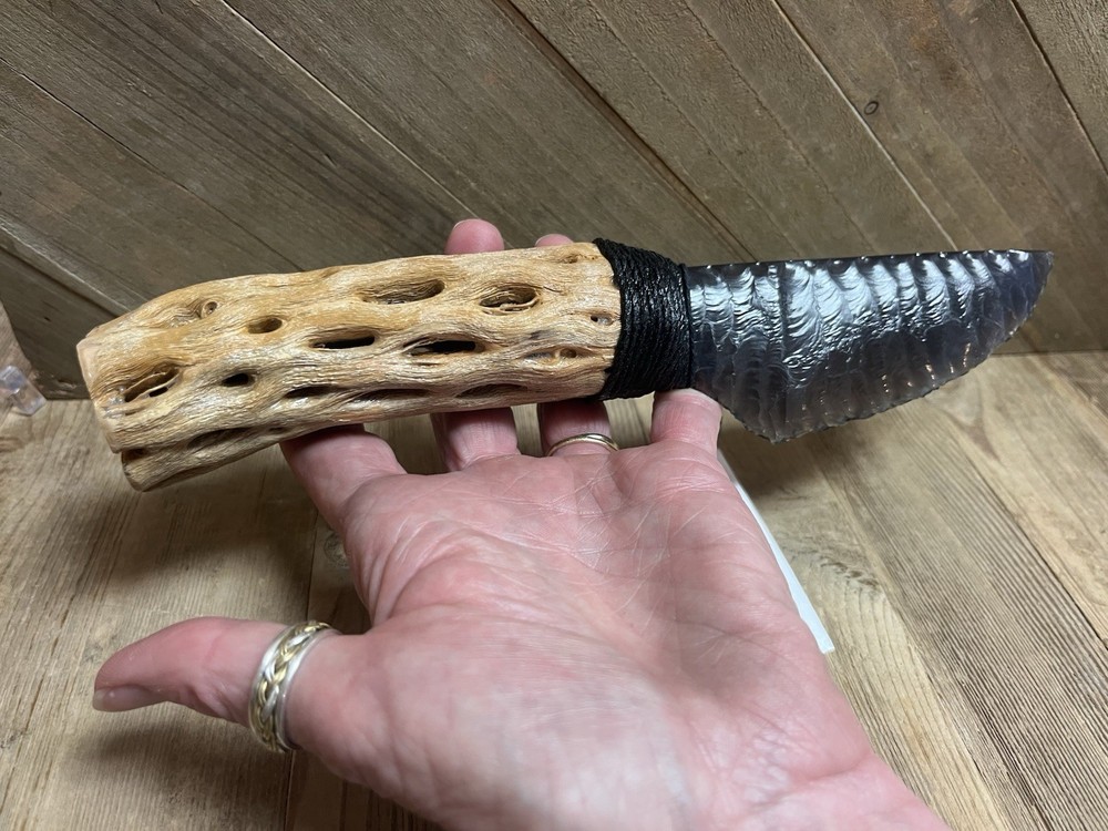 Obsidian Blade With Cholla Cactus Wood Handle