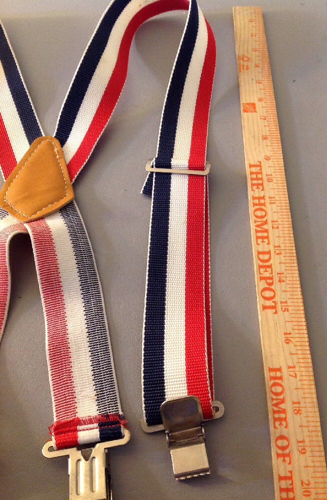 Red White And Blue Custom suspenders