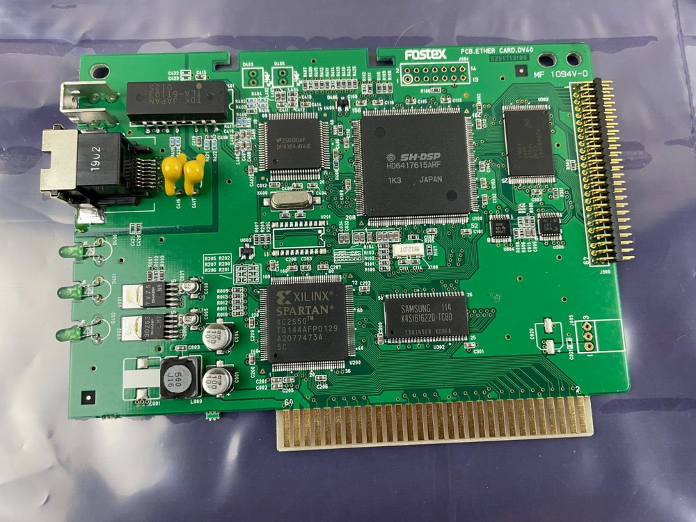 FOSTEX PCB.Ether Card DV40 8251713100 MF 1094V-0