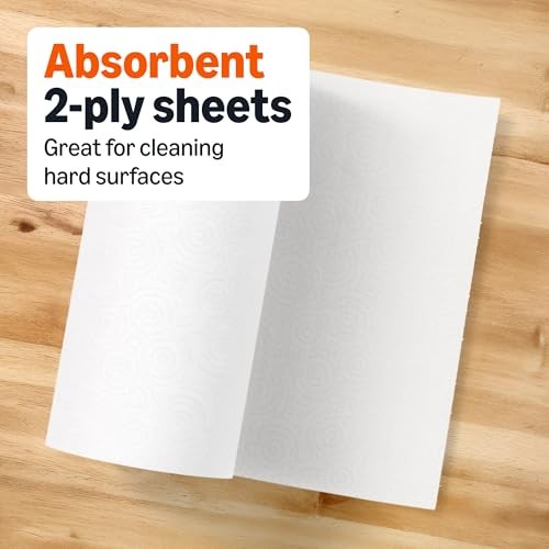 Amazon Basics 2-Ply Paper Towels 2-Pack 150 Sheets Per Roll 6 Regular Rolls