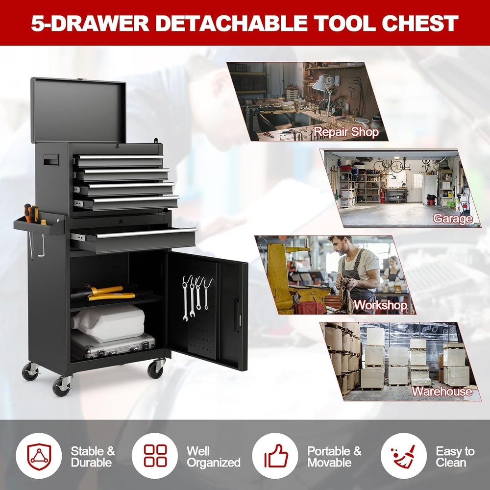 High Capacity Metal Tool Box for Tools Organization