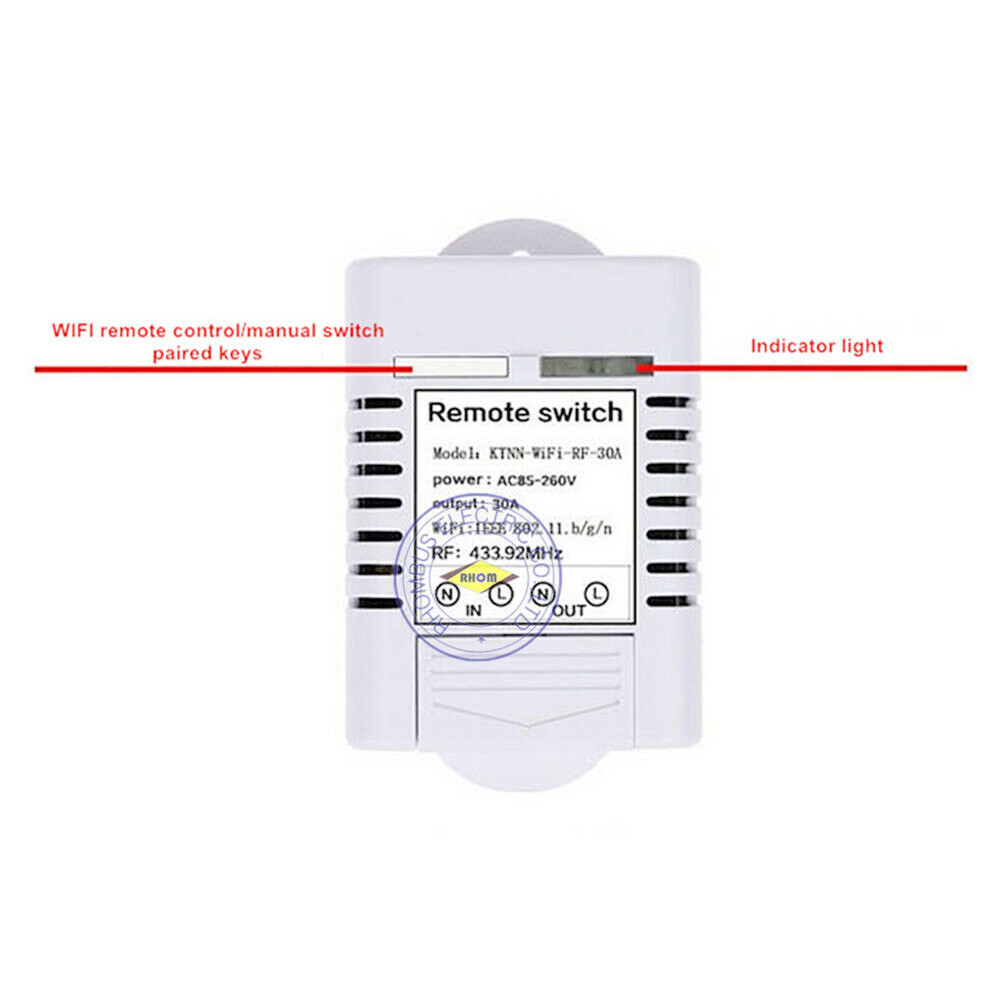 WiFi Relay Switch 1-Channel Smart Home Receiver Automation Modules