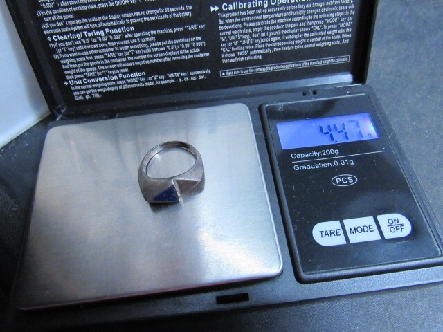 southwestern lapis sterling ring