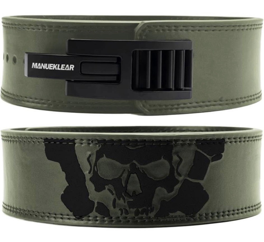 Manuklear Leather Weight Lifting Belt Size 29”-35”