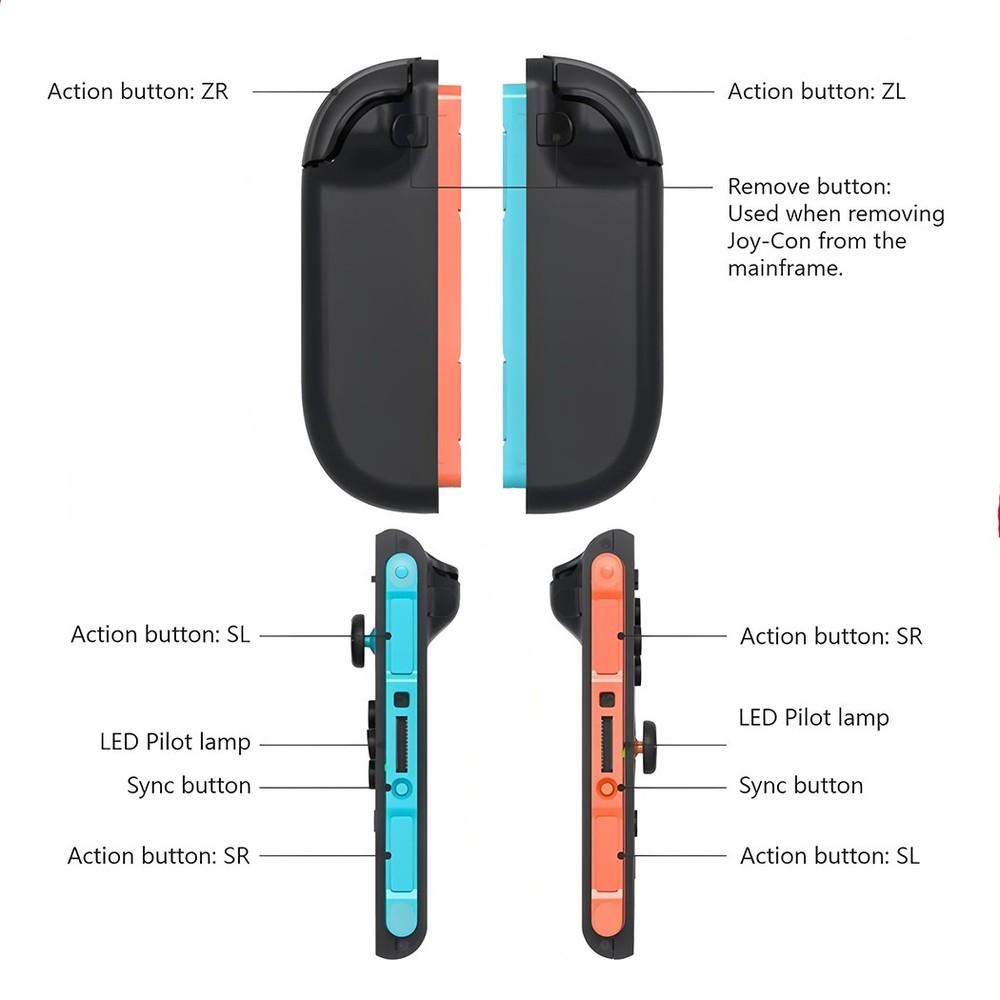 Wireless Gamepad Left & Right Game Controller For Nintendo Switch2 Joy-Con2 SP