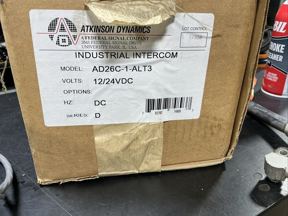 ATKINSON DYNAMICS Model AD26Z Industrial Intercom