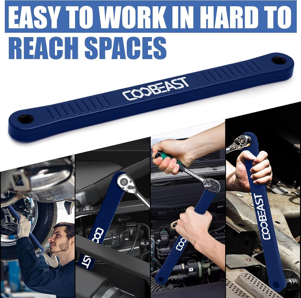 Offset Extension Wrench Impact Ready Socket Wrench Extender Tool with Versatile
