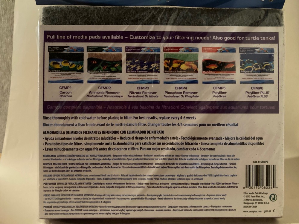 Pen Plax Nitrate Remover Pad - trimmable