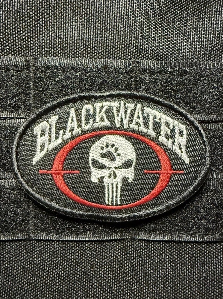 Blackwater Punisher American Private Contractor Group Patch Tactical Hook Loop