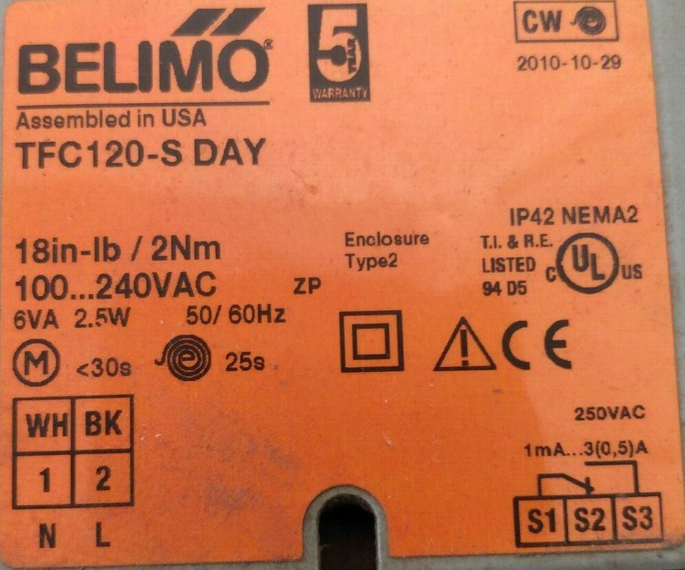 Belimo TFCB120-S Actuator