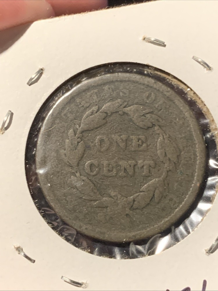 EARLY 100% ORIGINAL 1838 U.S. LARGE CENT