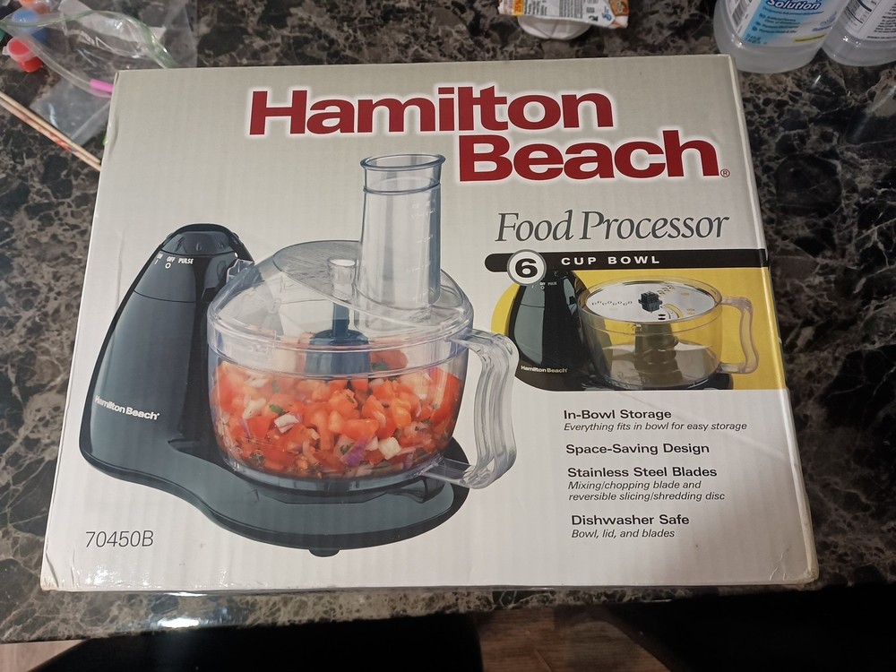 Hamilton Beach 6 Cup Food Processor - Model 70450B (Black)