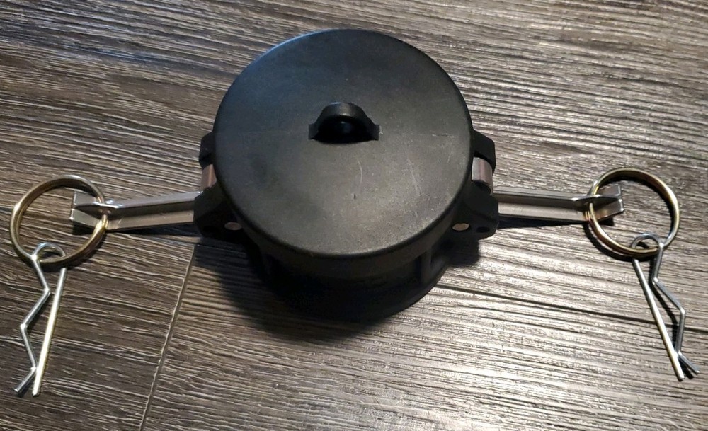 2 Inch Polypropylene Camlock Fittings, 2 pcs, DC Type, Dust Cap, 125psi Max