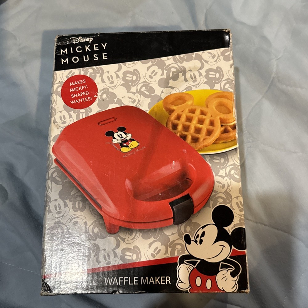 Disney Mickey Mouse Waffle Maker Open Box