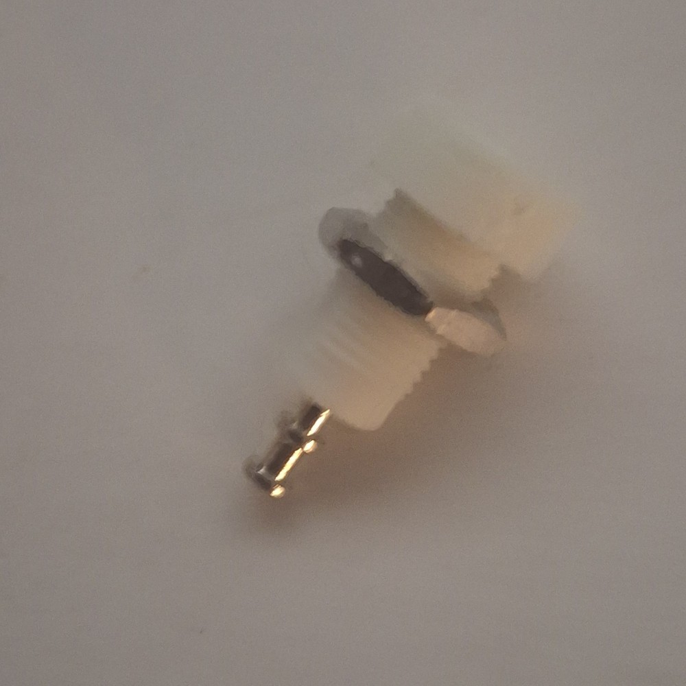 Banana Jack, Panel Mount , White, 15A