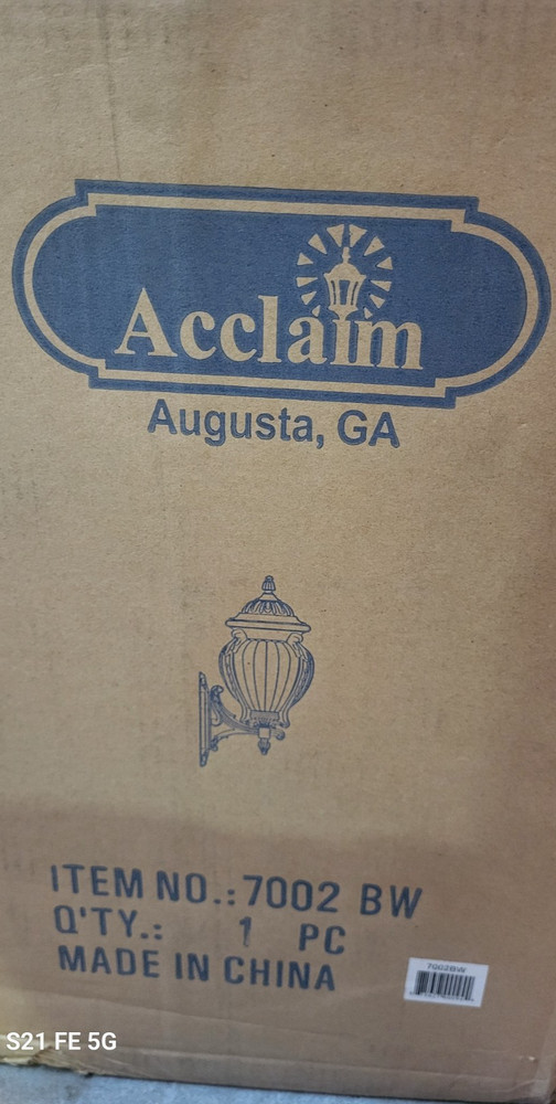 acclaim 7002 BW wall lantern