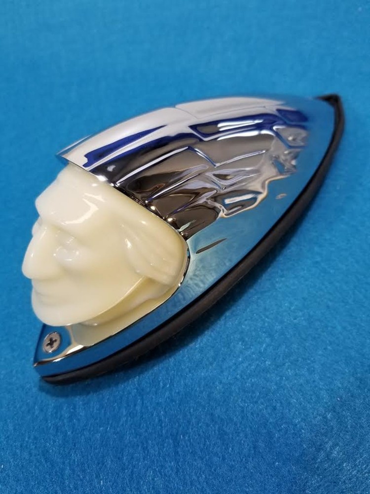 Indian Head Motorcycle Fender Light Face Illumination