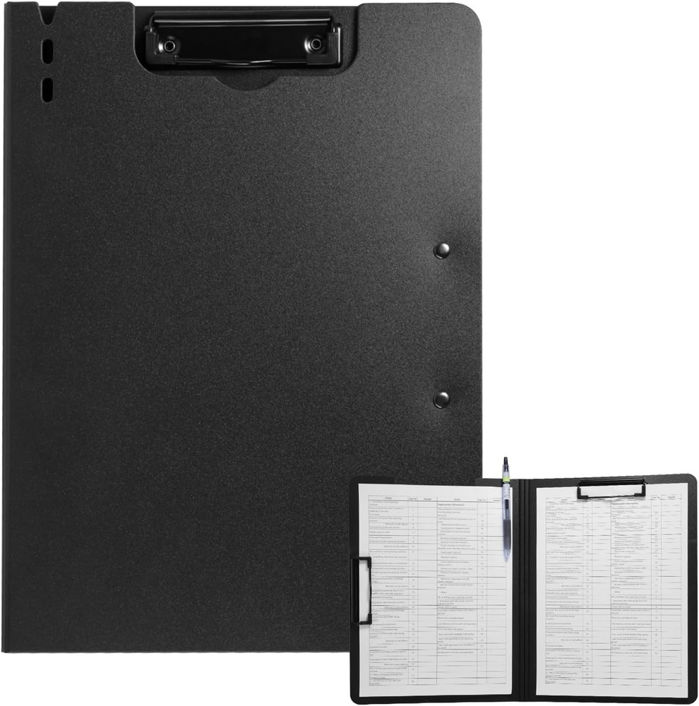 Clipboard Folder, A4 Foldable Clipboard with Horizontal and Vertical Double M...