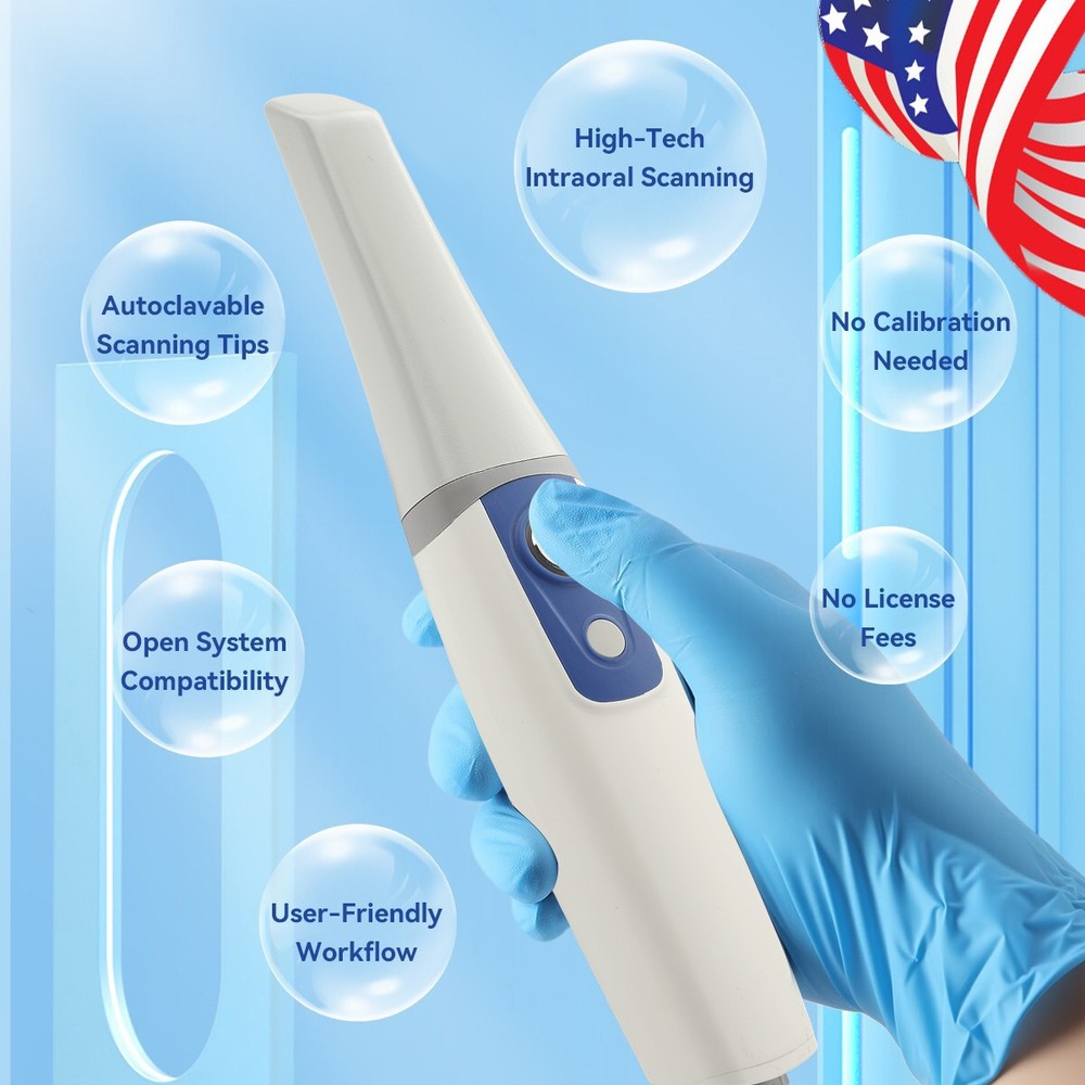 escáner intraoral dental 3D con software