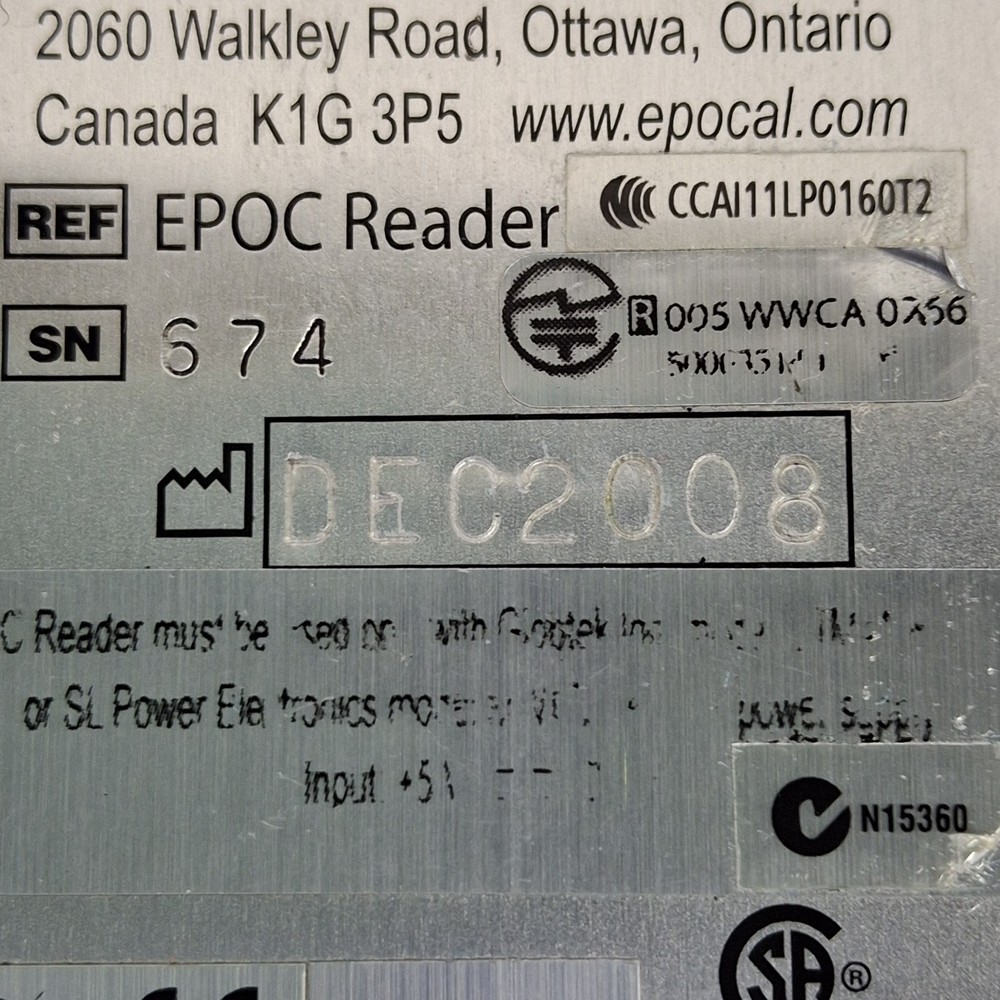 Epocal, Inc Epoc Reader Base