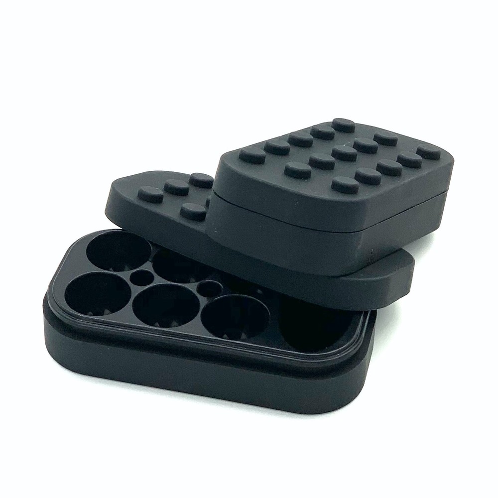 2x Pack Divided 34ml Silicone Container Lego Food-Grade Silicone *LARGE*