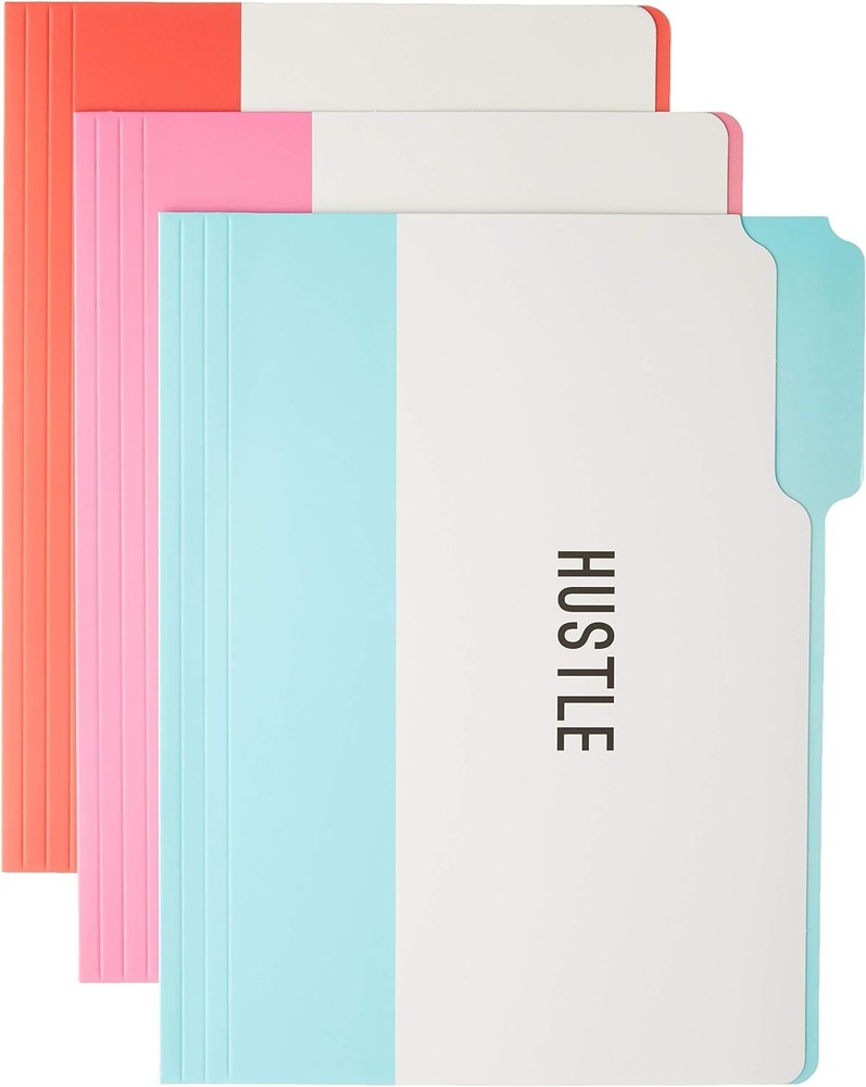 Graphique Hustle File Folder Set – Includes 9 Folders and 3