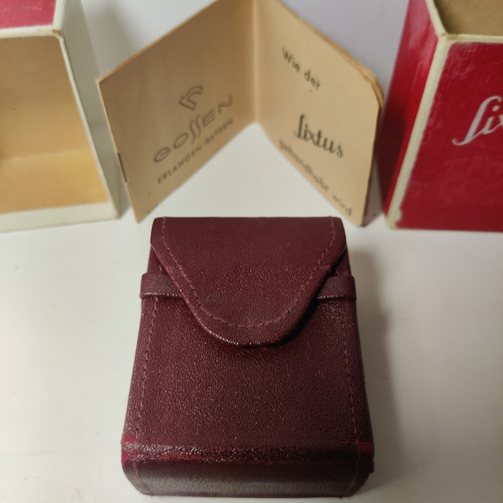 Vintage GOSSEN SIXTUS Light Meter W/ Box Paperwork Leather Case Made in Germany
