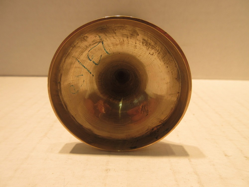 Brass Enameled Wind Cup Goblet Flower Background