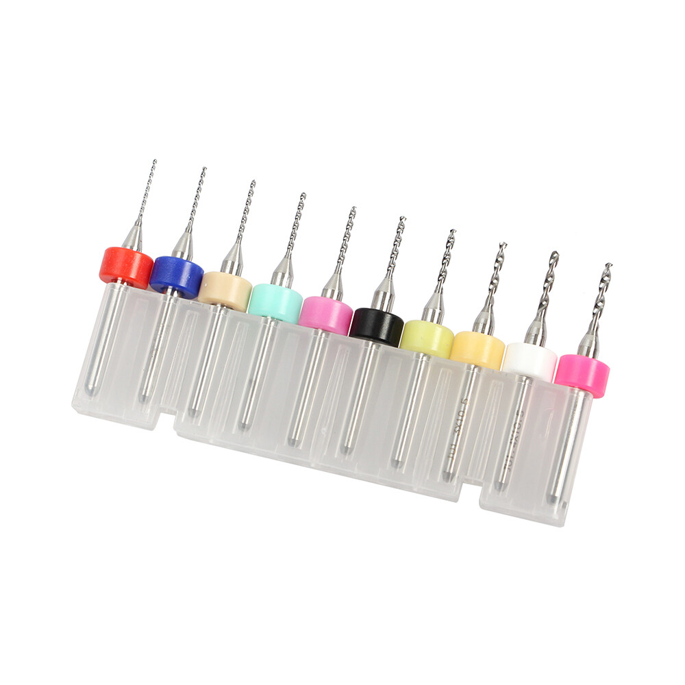40PCS Carbide Micro Drill Bits Set 0.1-2.0mm PCB Driiling Bit for CNC Engraving