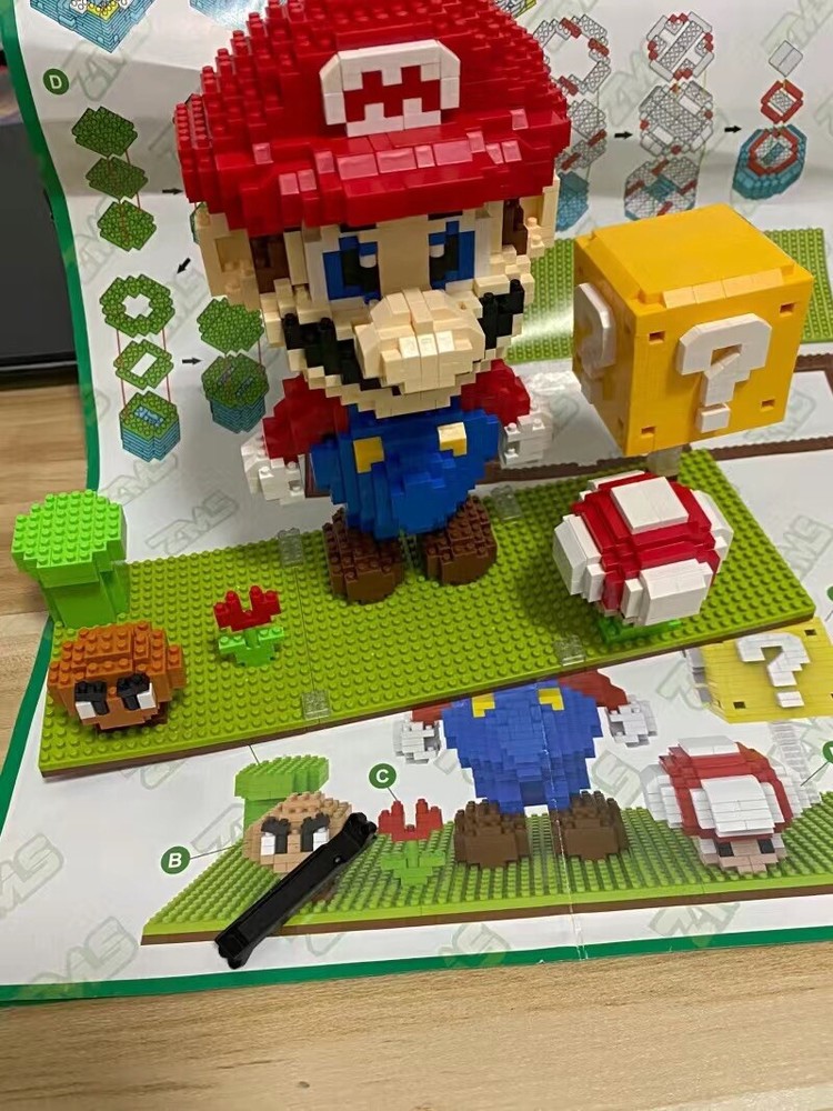 Super Mario Magic Blocks Set,2000 Pcs Mini Building Blocks Challenging Game Gift