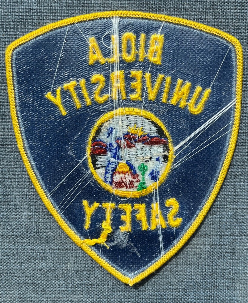 Biola University California CA Safety Security Shoulder Patch Pre-owned