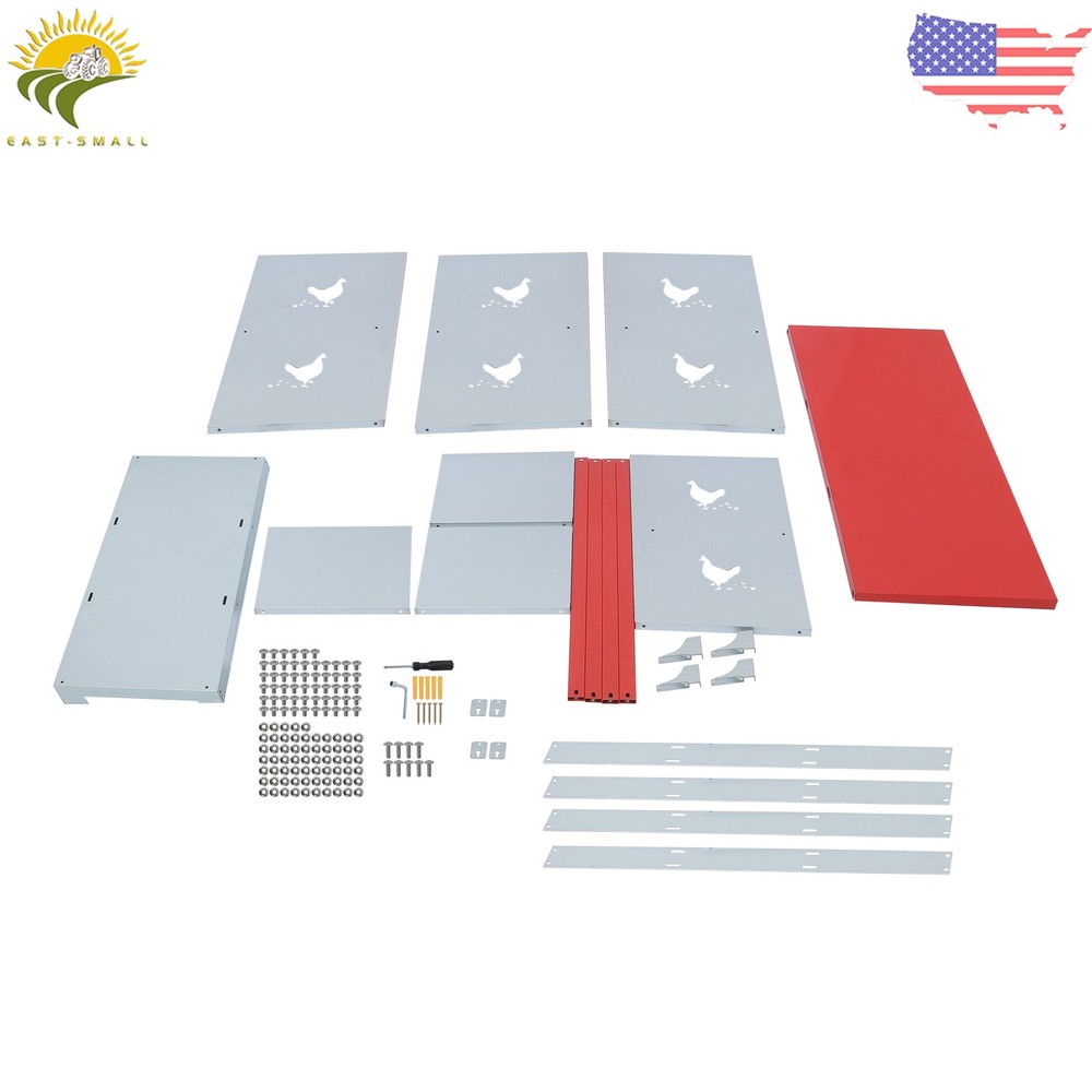 Chicken Laying Boxes 6 Compartment Nesting Boxes for Chickens Galvanized Steel