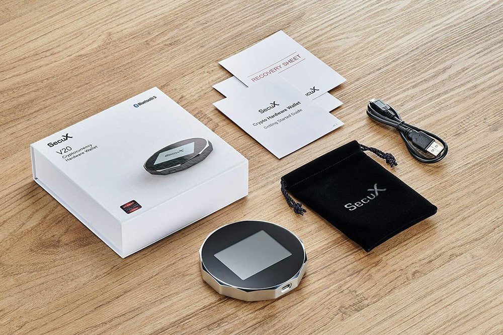 SecuX V20 Most Secure Crypto Hardware Wallet with Bluetooth