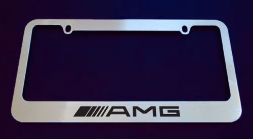 AMG Chrome Metal License Plate Frame